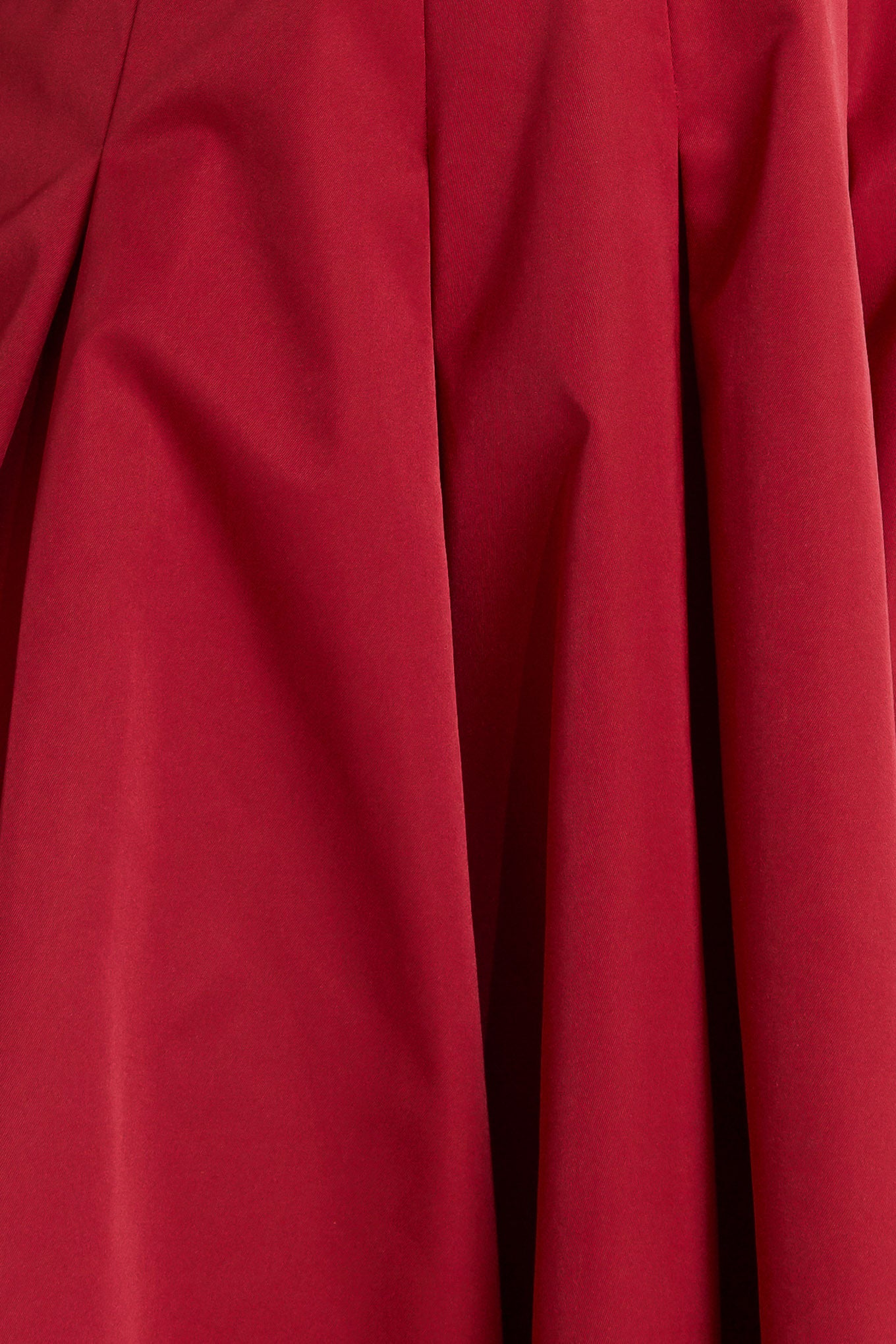 CRIMSON TWIRL WOVEN MIDI DRESS