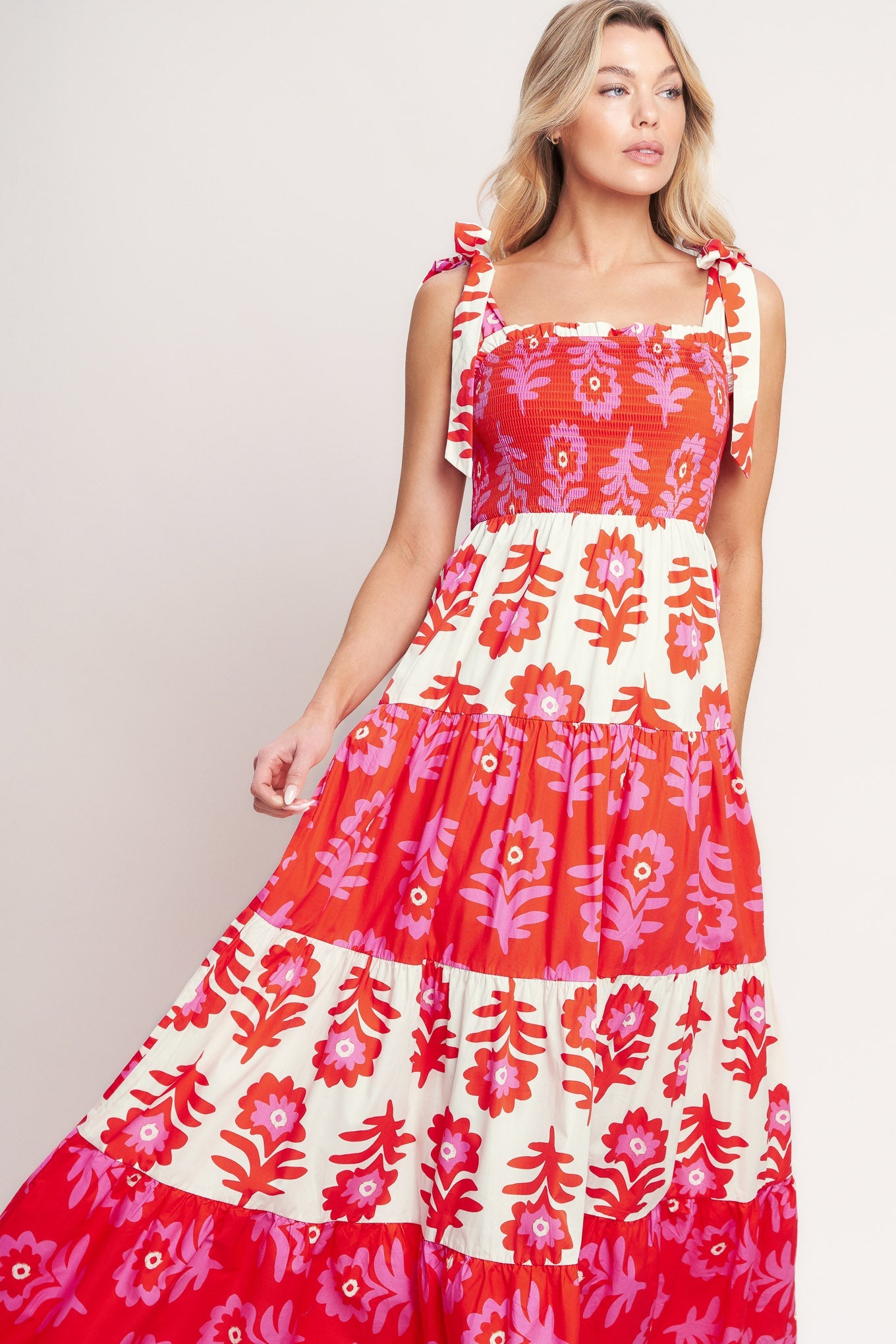 GLAMOUR IN MOTION WOVEN MAXI DRESS