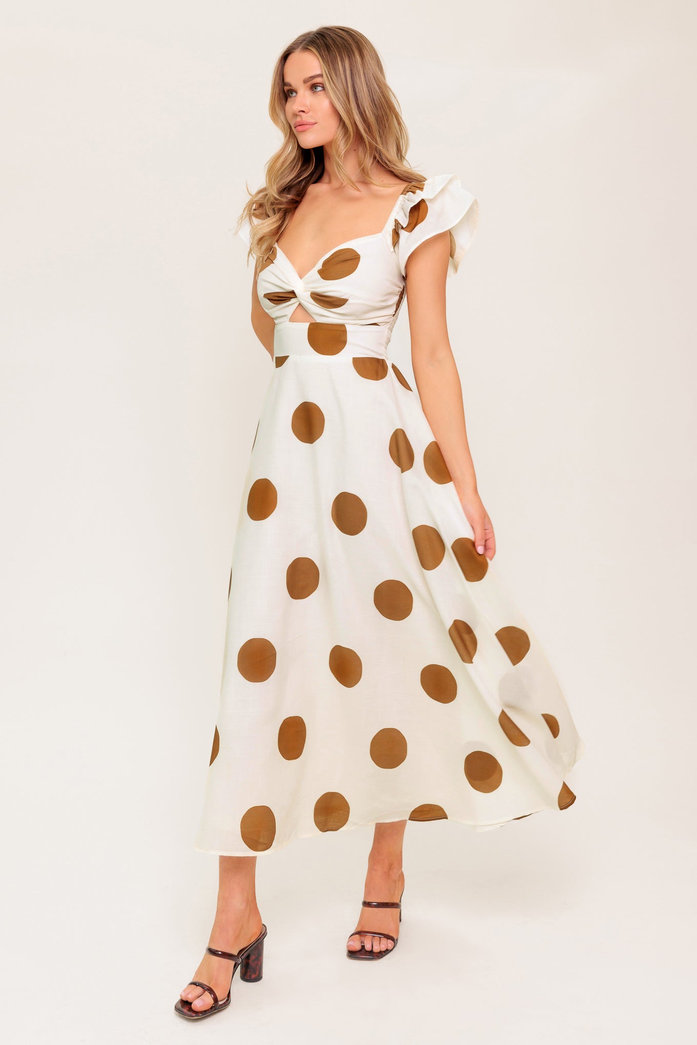 MOJITO MOOD WOVEN MIDI DRESS