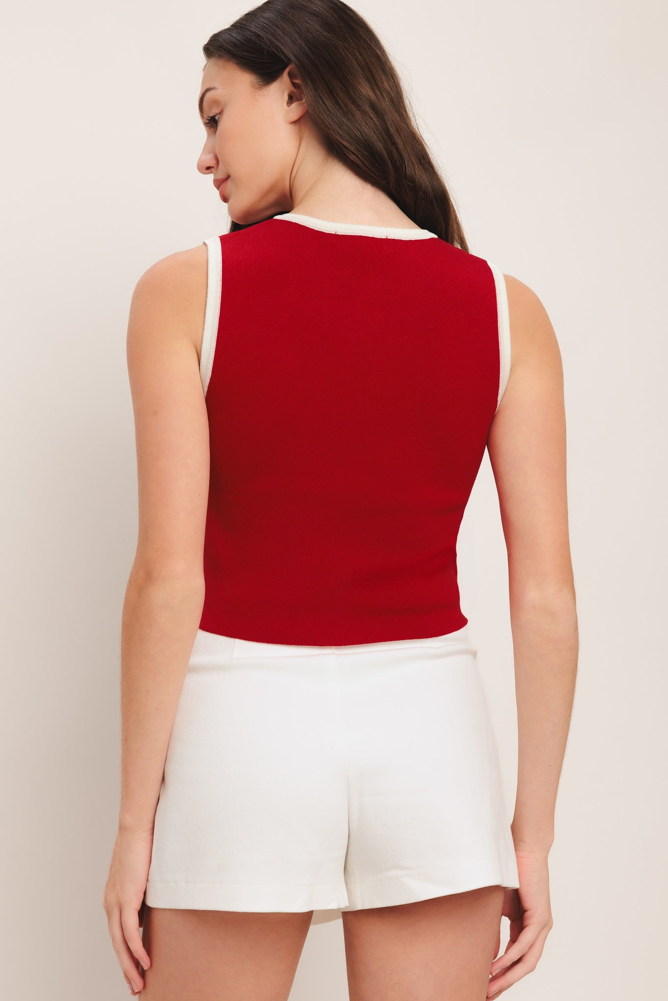 FRENCH NAUTICAL COLOR BLOCKED SWEATER TOP