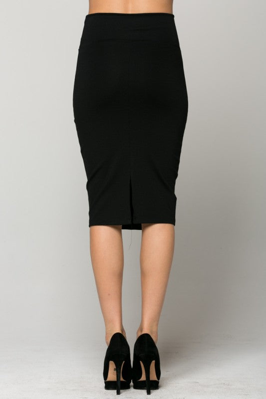 La Scala Midi Pencil Skirt
